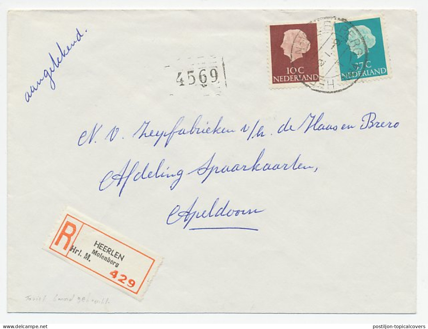 Em. Juliana Aangetekend Heerlen - Apeldoorn 1964 - Non Classificati