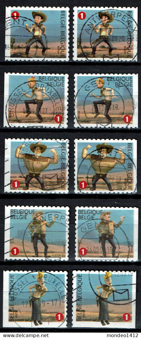 België OBP 3888/3892 - Zegels Uit Boekje B101 - Suske En Wiske, Bande Dessinée Bob Et Bobette - Used Stamps