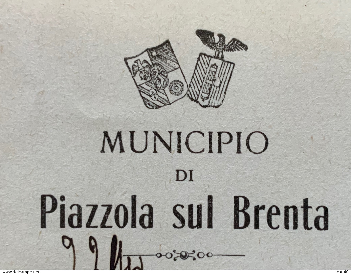 PIAZZOLA SUL BRENTA * PADOVA * 8/6/31 - LETTERA COMPLETA CON ANTONIANO 25 C. -  TIMBRI DEL VENTENNIO - Marcophilie