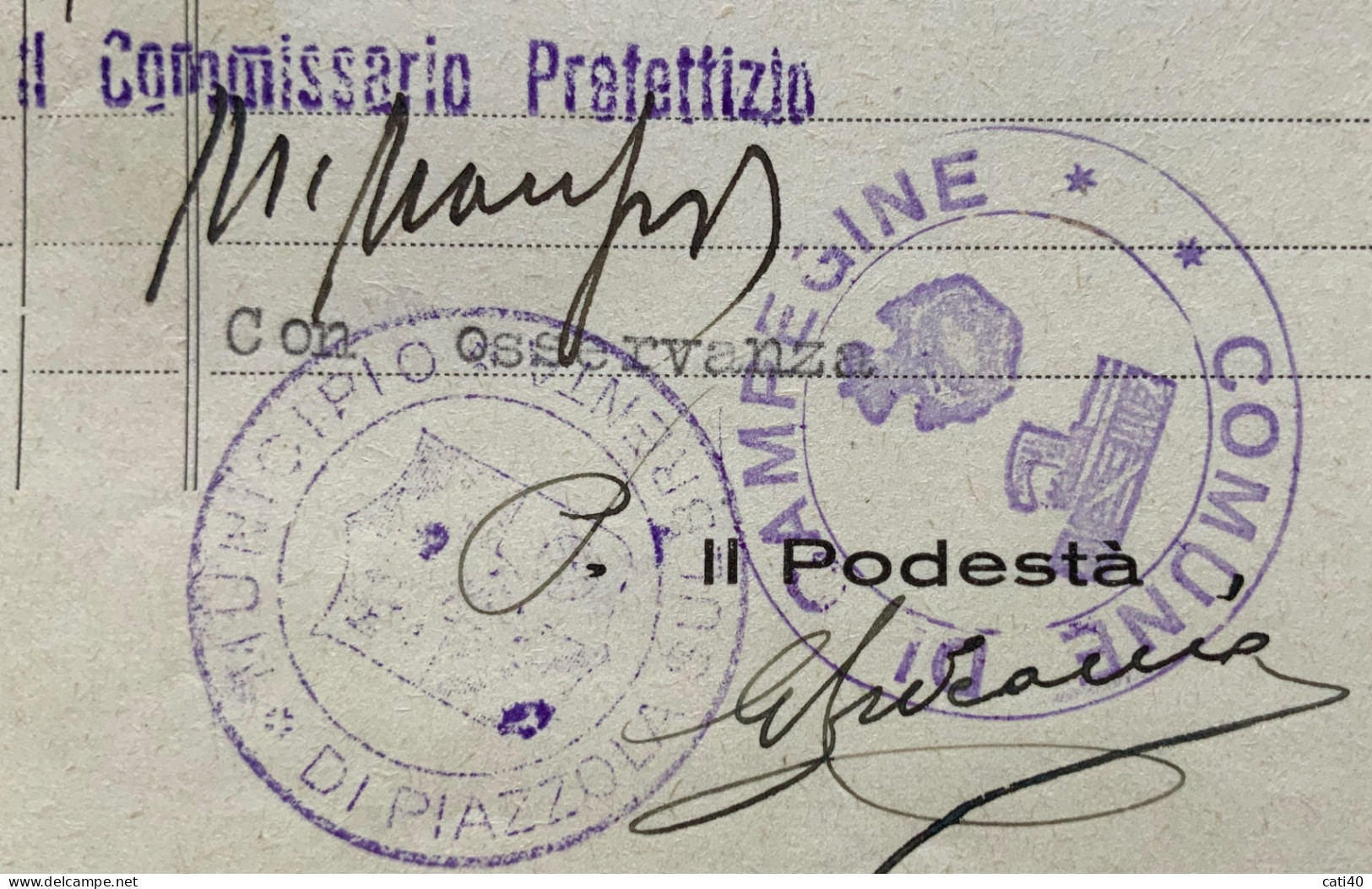 PIAZZOLA SUL BRENTA * PADOVA * 8/6/31 - LETTERA COMPLETA CON ANTONIANO 25 C. -  TIMBRI DEL VENTENNIO - Poststempel