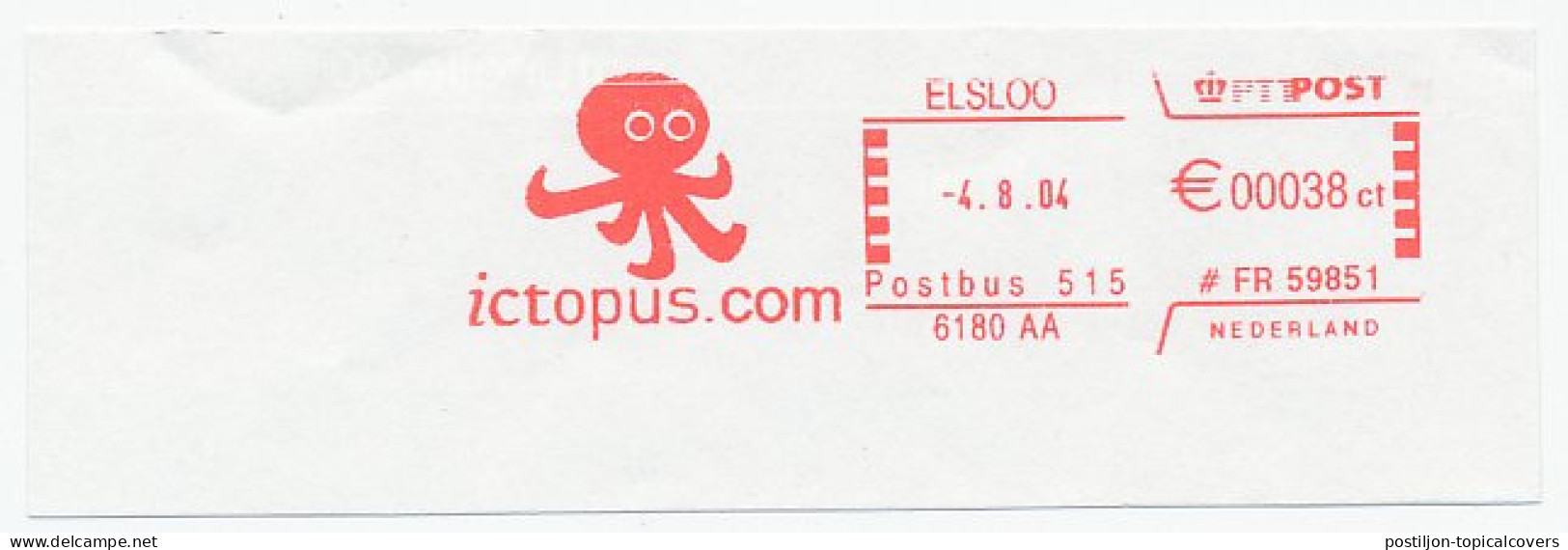 Meter Cut Netherlands 2004 Octopus - Mundo Aquatico