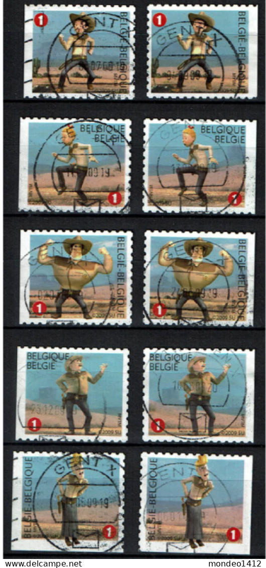 België OBP 3888/3892 - Zegels Uit Boekje B101 - Suske En Wiske, Bande Dessinée Bob Et Bobette - Used Stamps