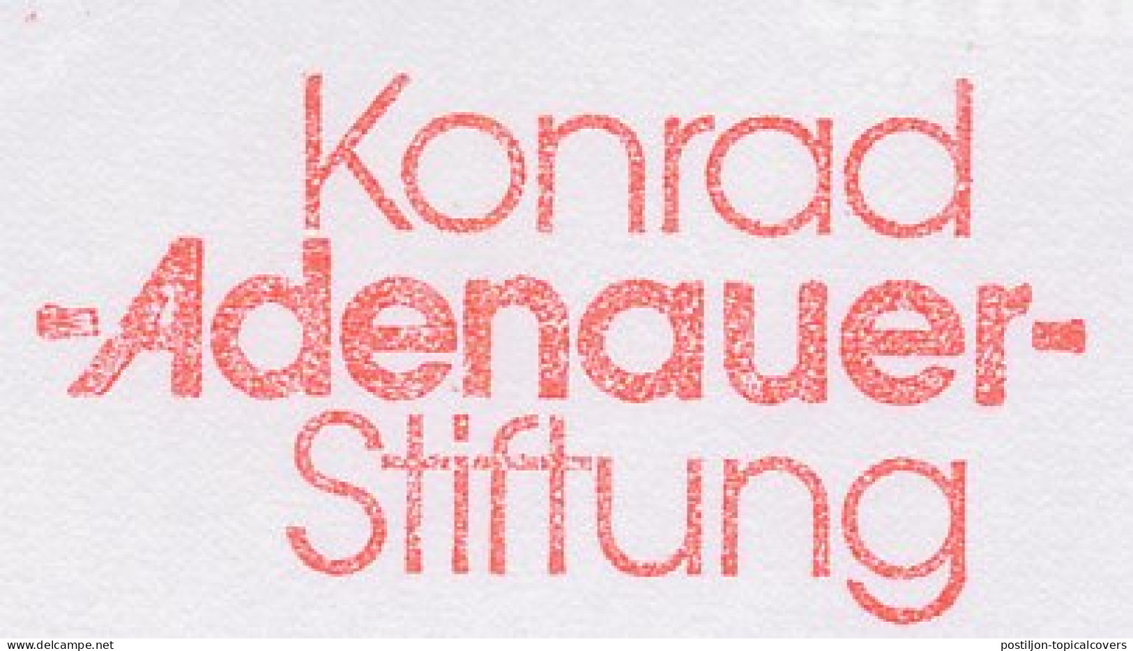 Meter Cut Germany 1997 Konrad Adenauer - Andere & Zonder Classificatie
