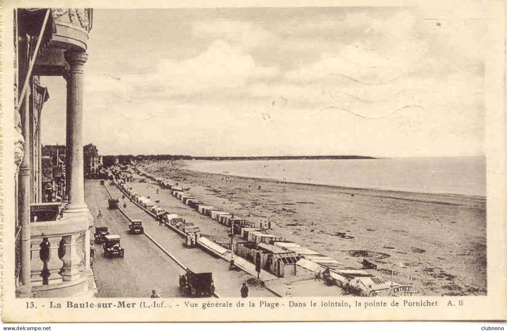 CPA - LA BAULE SUR MER - VUE GENERALE DE LA PLAGE (1934) - La Baule-Escoublac