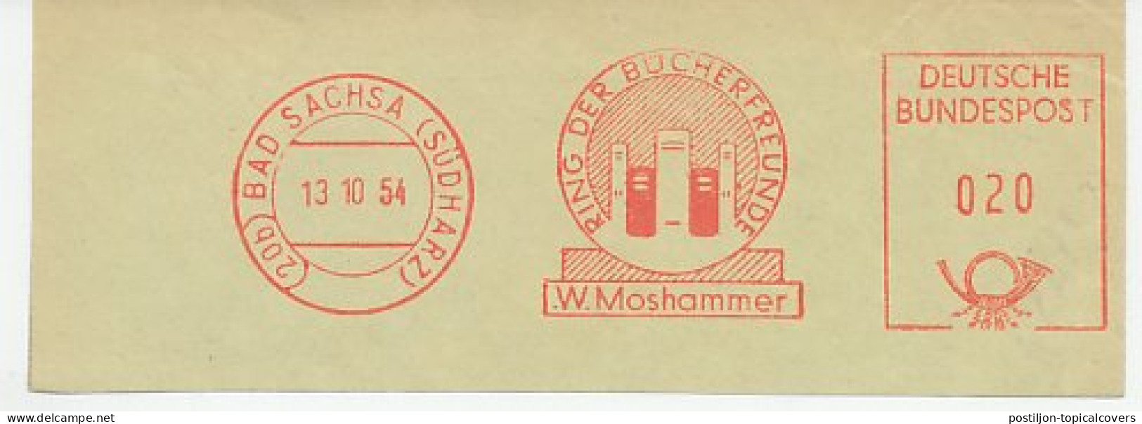 Meter Cut Germany 1954 Book - Ring Of Book Friends - Non Classificati