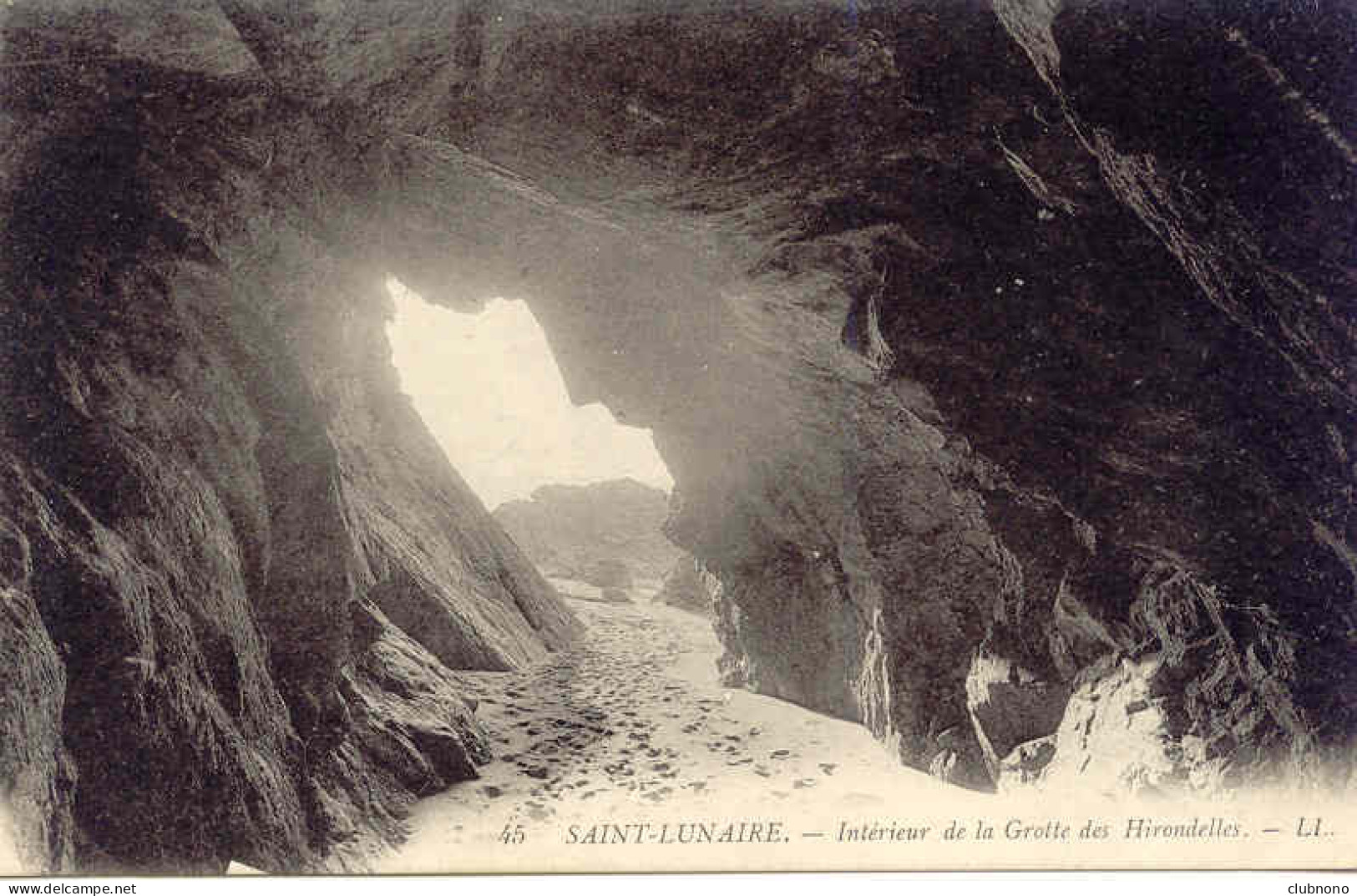 CPA - SAINT LUNAIRE - INTERIEUR GROTTE DES HIRONDELLES (IMPECCABLE) - Saint-Lunaire