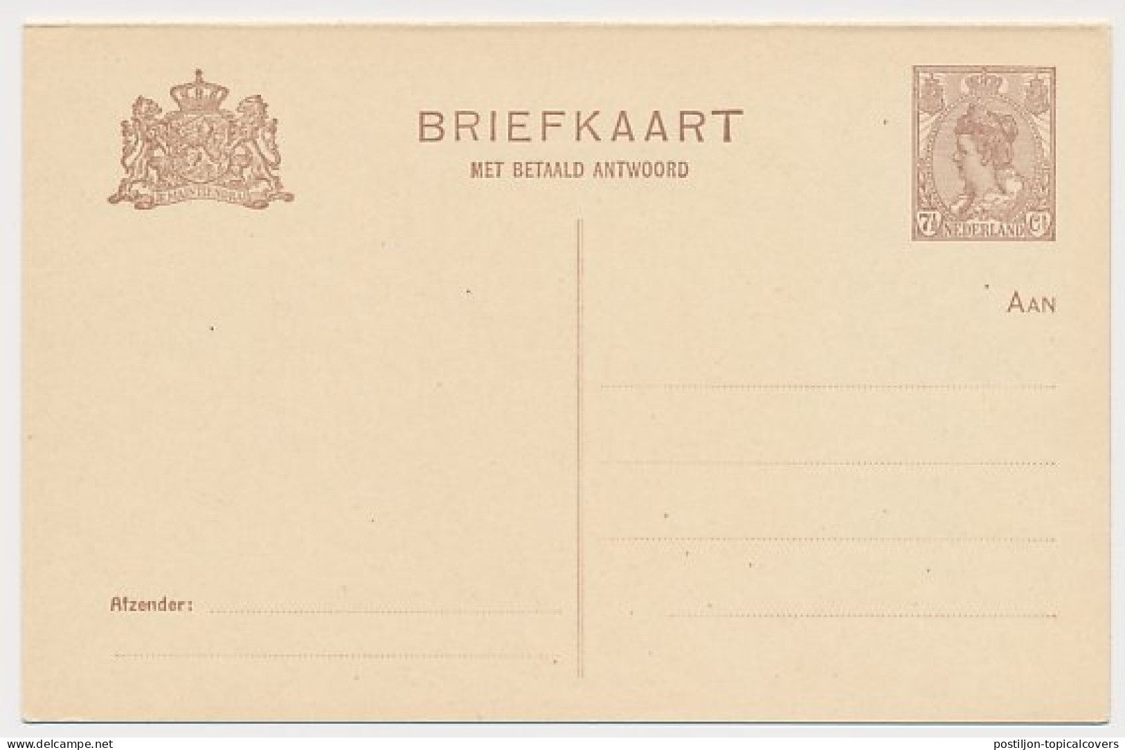 Briefkaart G. 123 I - Interi Postali