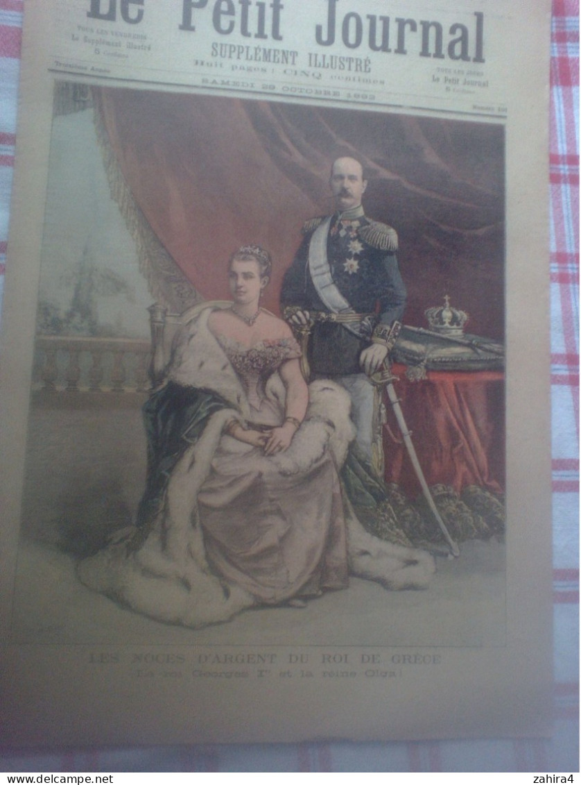 Le Petit Journal 101 Noce D'argent Roi D Grèce Georges & Olga Théâtre Porte St-Martin Les Sauveteurs La Princesse Holmès - Revistas - Antes 1900