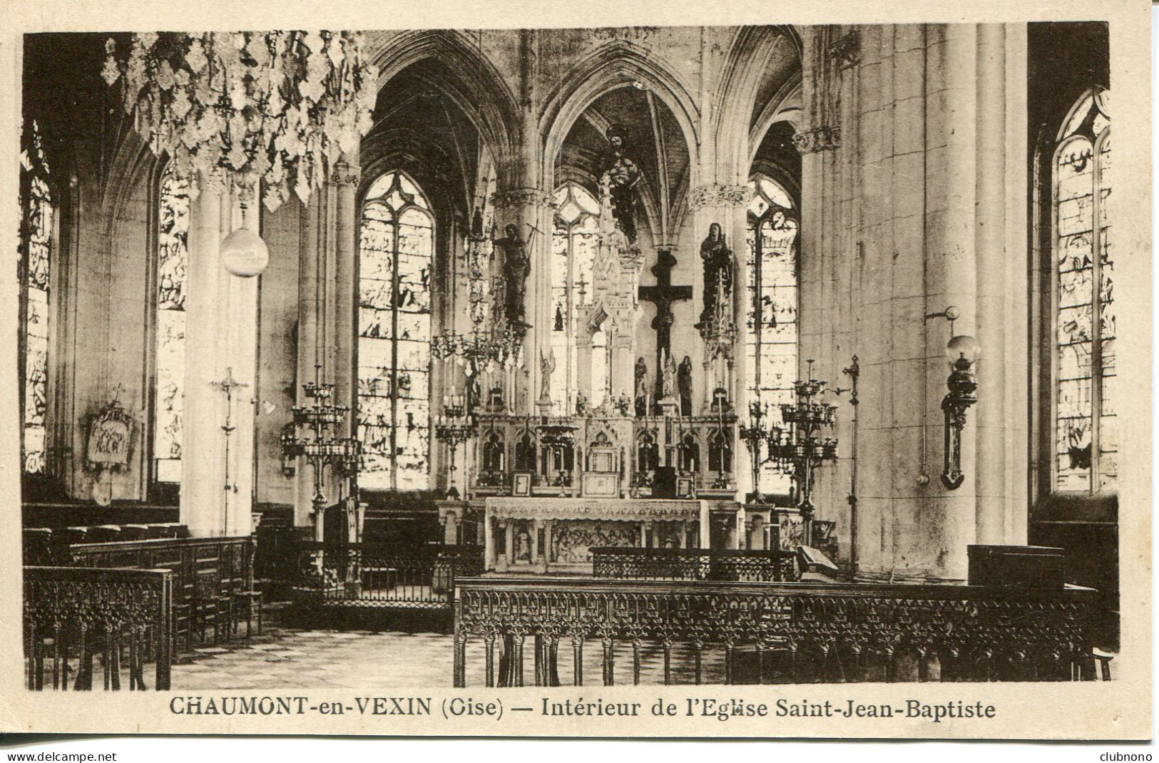 CPA - CHAUMONT EN VEXIN - EGLISE SAINT-JEAN-BAPTISTE - INTERIEUR - Chaumont En Vexin