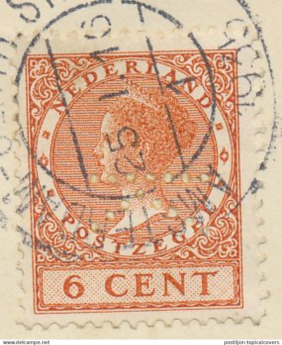 Perfin Verhoeven 357 - K - Amsterdam 1935 - Non Classificati