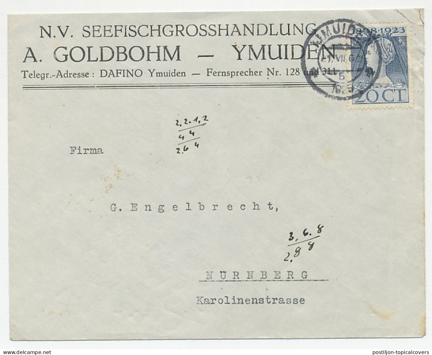 Firma Envelop IJmuiden 1925 - Zeevisgroothandel - Non Classés