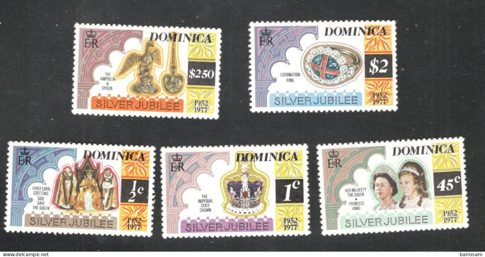 DOMINICA....1977:Michel525A-529Amnh** - Dominica (1978-...)