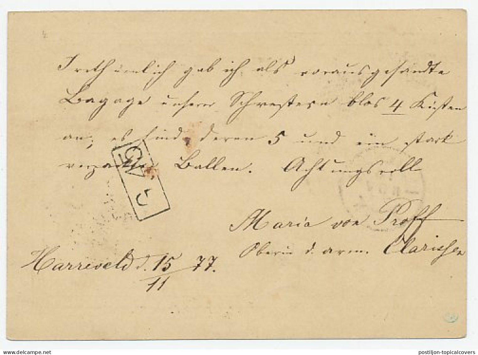 Naamstempel Lichtenvoorde 1877 - Lettres & Documents