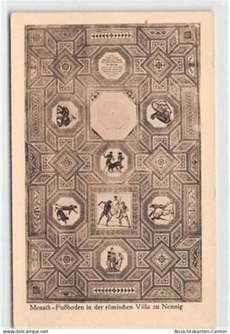 39098905 - Mosaik-Fussboden In Der Roemischen Villa Zu Nennig Ungelaufen  Gute Erhaltung. - Autres & Non Classés