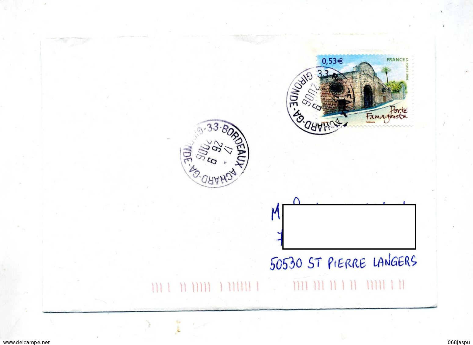 Lettre Cachet Bordeaux Annexe GA - Handstempel