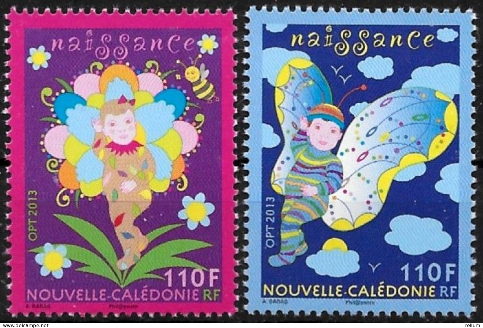 Nouvelle Calédonie 2013 - Yvert Et Tellier Nr. 1190/1191 - Michel Nr. 1623/1624 ** - Unused Stamps