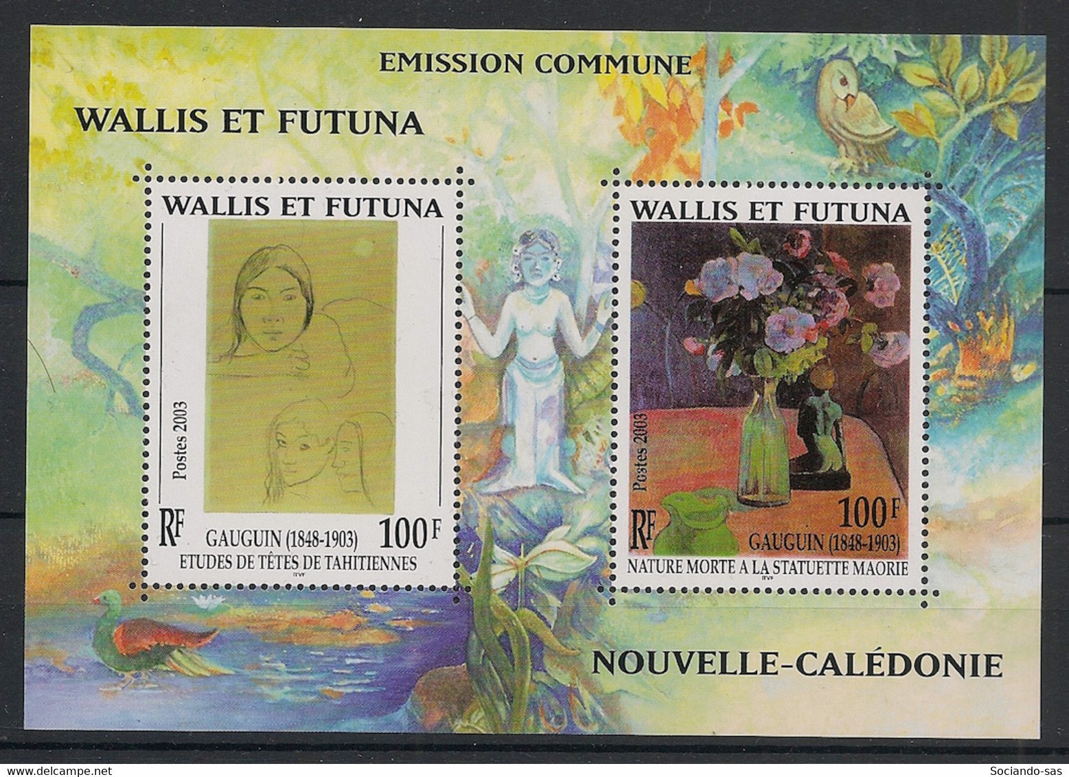 WALLIS ET FUTUNA - 2003 - Bloc Feuillet BF N°YT. 13 - Gauguin - Neuf Luxe ** / MNH / Postfrisch - Blocchi & Foglietti