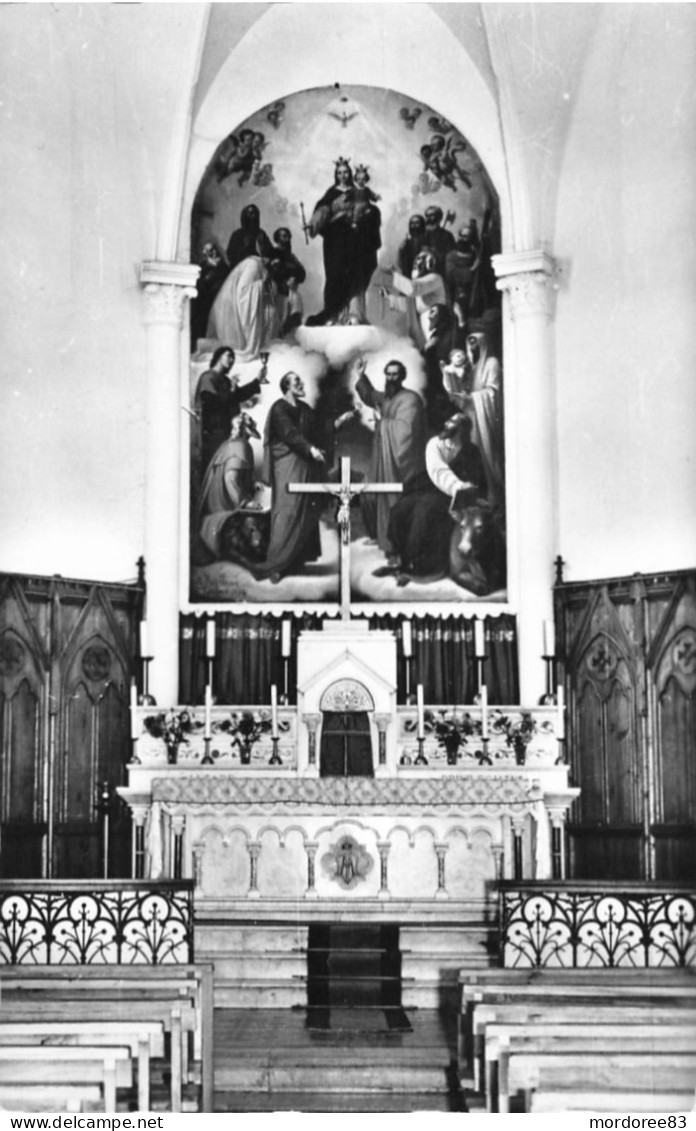 83 / CPSM / LA CRAU / LA NAVARRE / INSTITUTION SAINT JOSEPH / LA CHAPELLE / LE MAITRE AUTEL / TABLEAU - La Crau