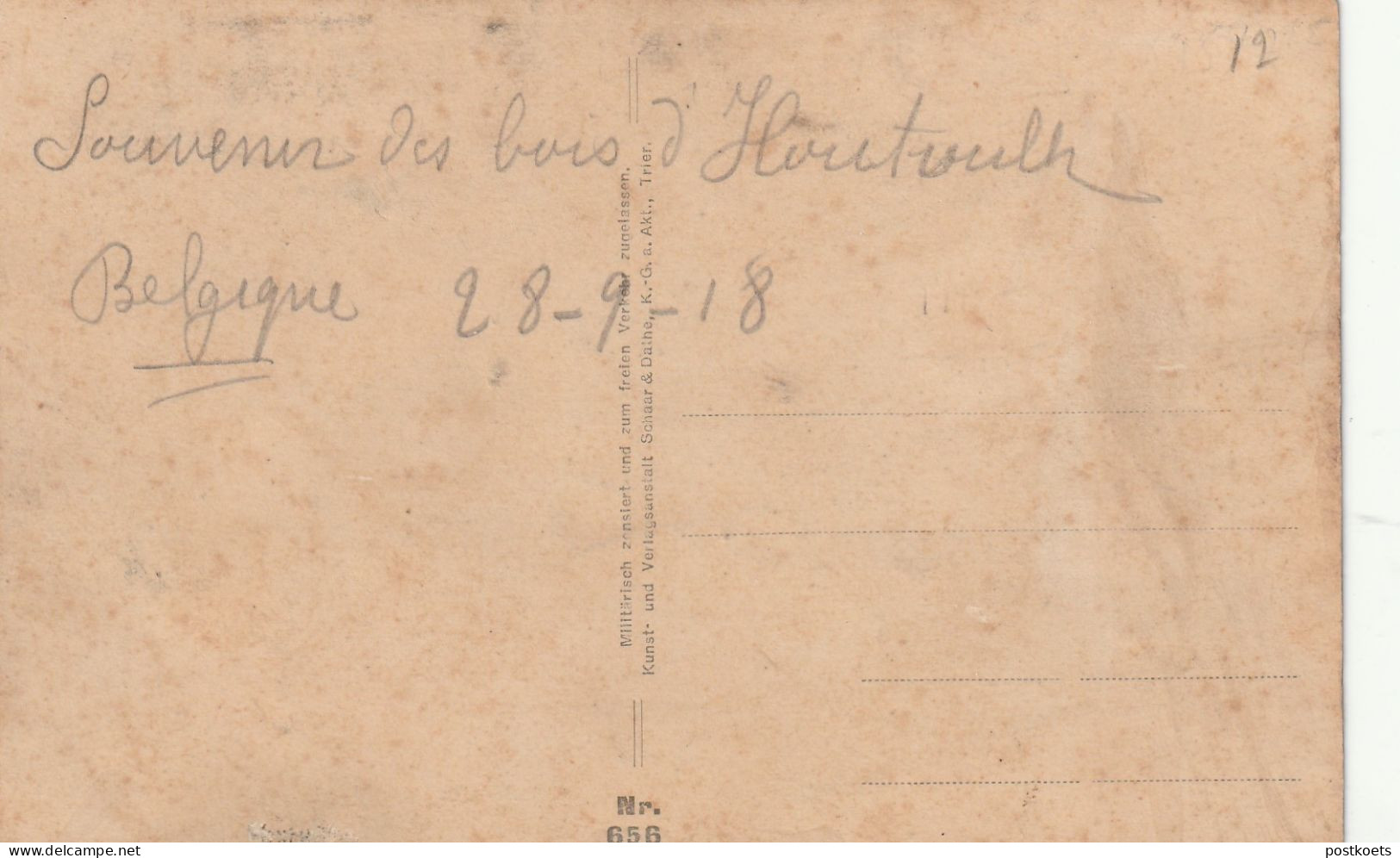 Houthulst Forêt, 1918, 2 Scans - 1914-18