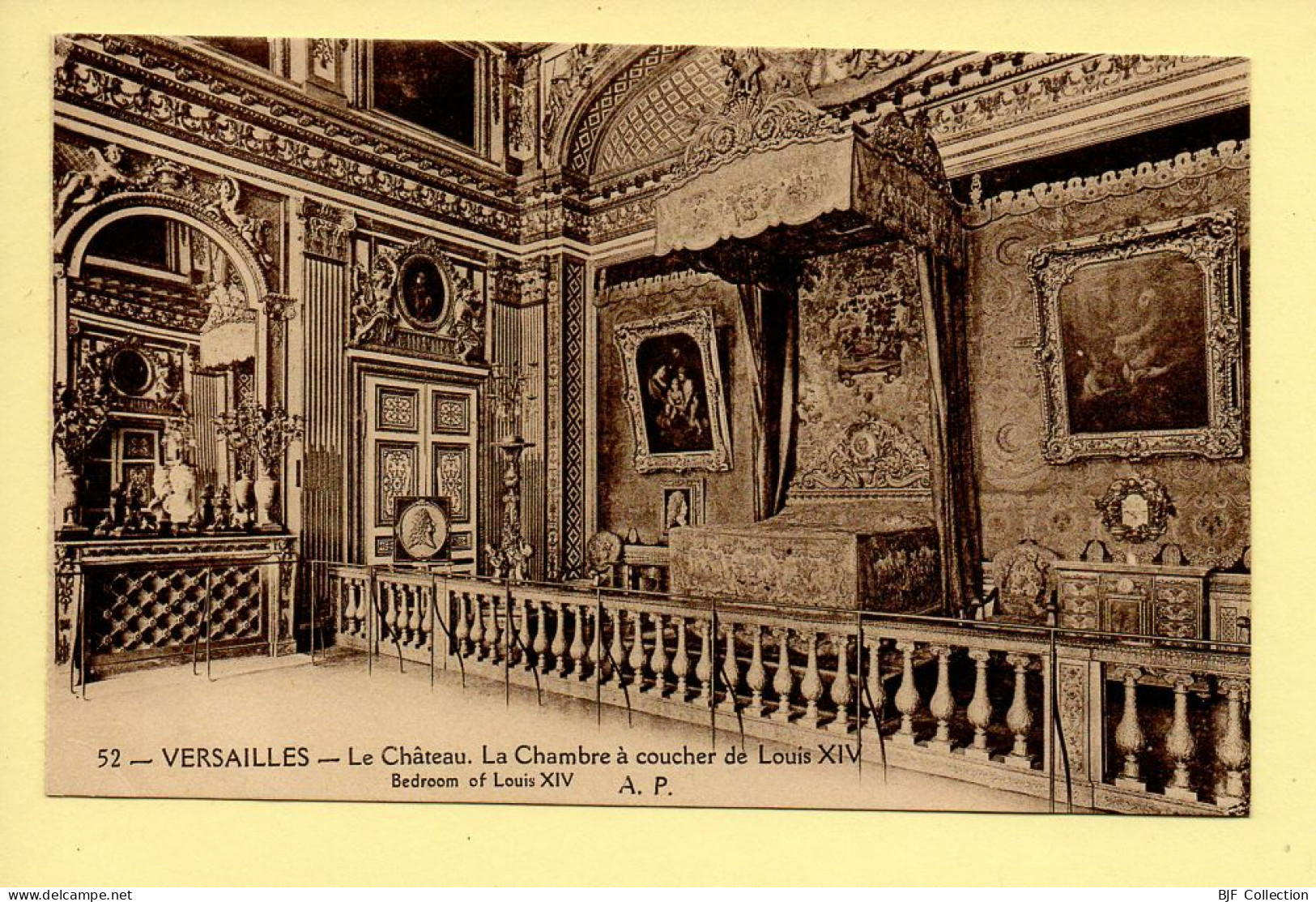 78. VERSAILLES – Le Château / La Chambre à Coucher De Louis XIV (voir Scan Recto/verso) - Versailles (Château)
