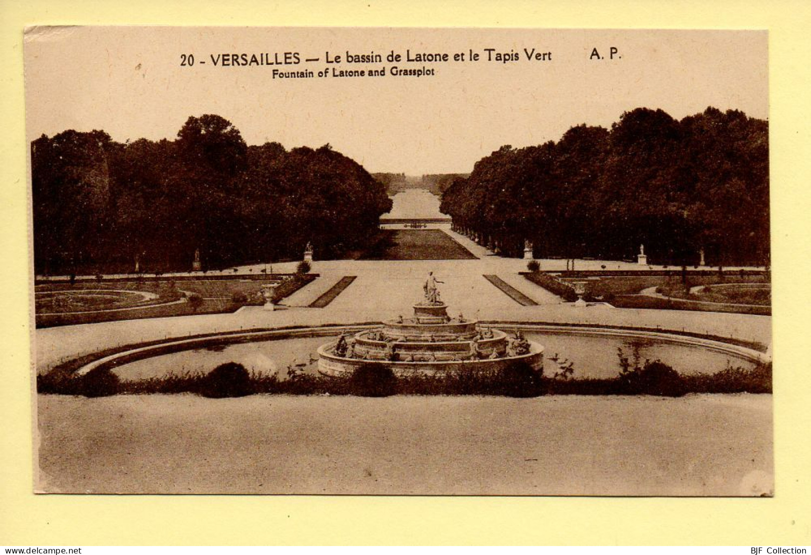 78. VERSAILLES – Le Bassin De Latone Et Le Tapis Vert (voir Scan Recto/verso) - Versailles (Kasteel)
