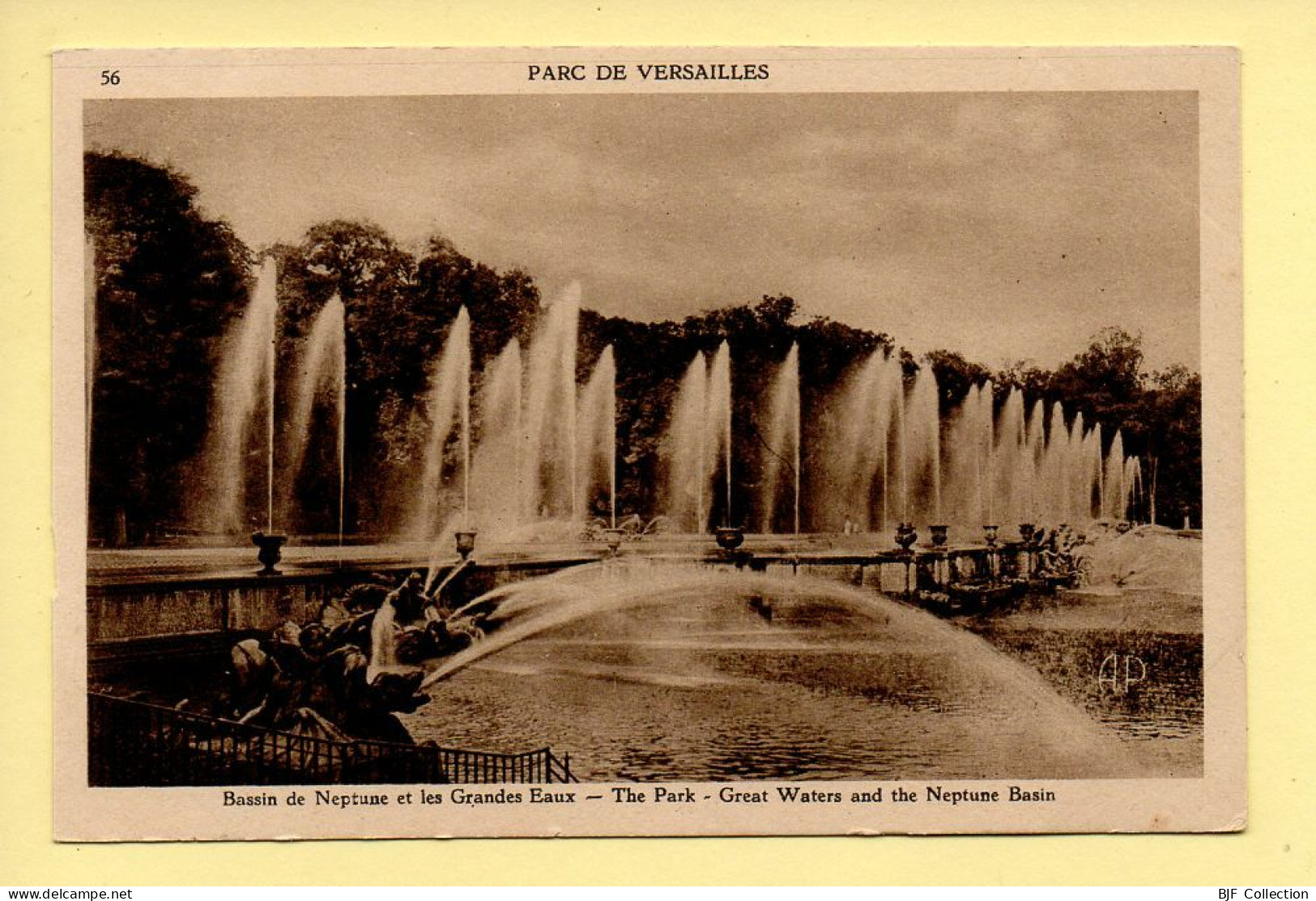 78. Parc De VERSAILLES – Bassin De Neptune Et Les Grandes Eaux (voir Scan Recto/verso) - Versailles (Kasteel)