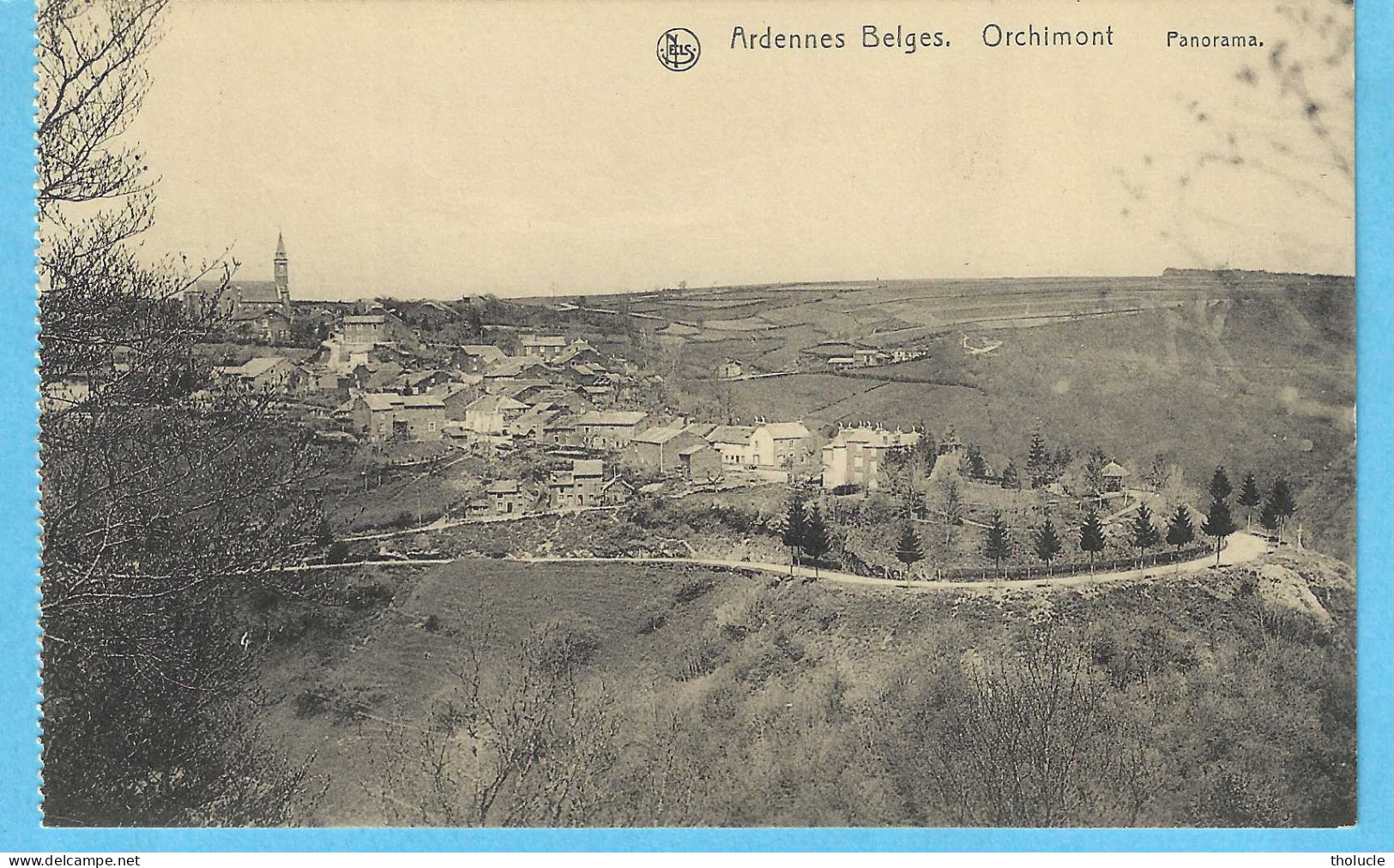 Ardennes Belges-Orchimont (Vresse-sur-Semois)-+/-1925-Belle Vue Sur Le Village Et La Route De Vresse - Vresse-sur-Semois