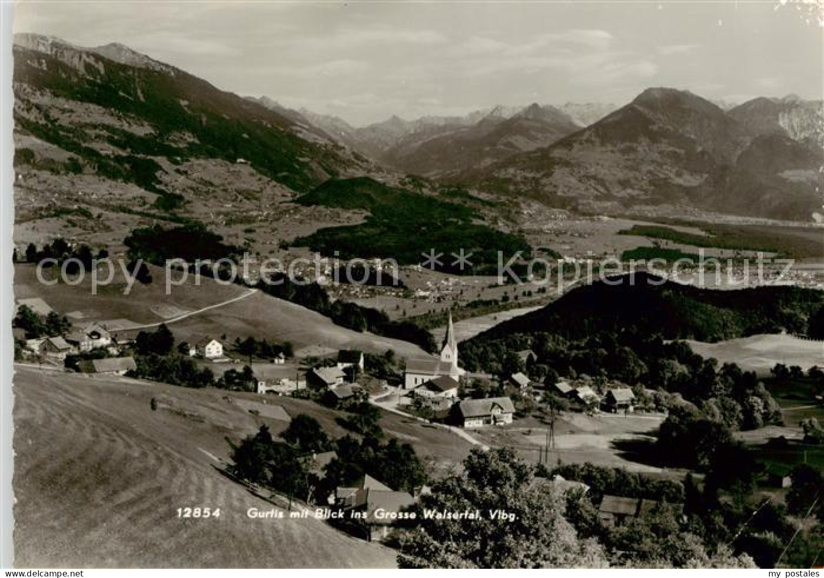 73852450 Gurtis Nenzing Vorarlberg AT Panorama Blick Ins Grosse Walsertal Alpen  - Altri & Non Classificati