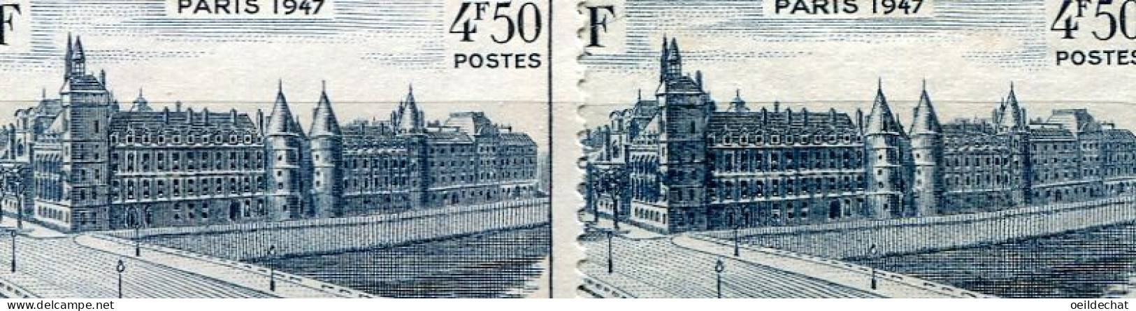 26462 FRANCE N°781** 4F50 Conciergerie : Gris Au Lieu De Bleu-gris + Normal (non Inclus) 1947  TB - Unused Stamps