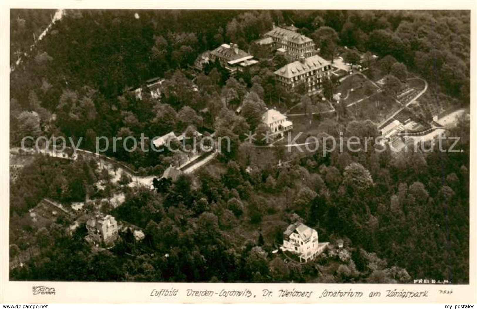 73852415 Loschwitz Dresden Elbe Dr Weidners Sanatorium Am Koenigspark Fliegerauf - Dresden