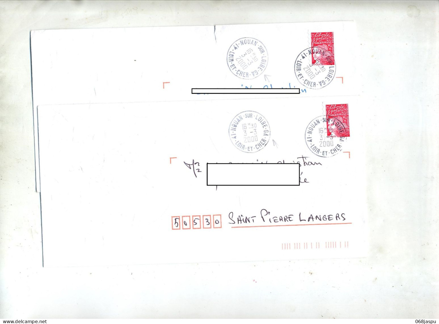 Lettre Cachet Nouan Annexe GA - Manual Postmarks