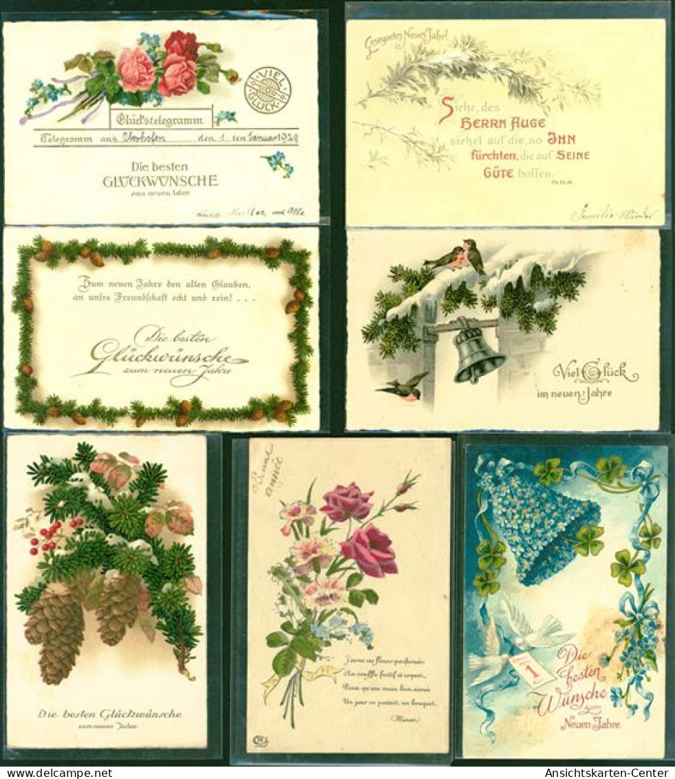 40164905 - Blumen, Pflanzen-Glueckwuensche Lot Mit  19 AK, 1903-1936; Gute Erhaltung, Groesstenteils Gelaufen - Nouvel An