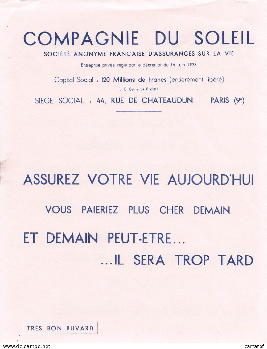 Chemise Buvard Grand Modèle COMPAGNIE DU SOLEIL - Collections, Lots & Series
