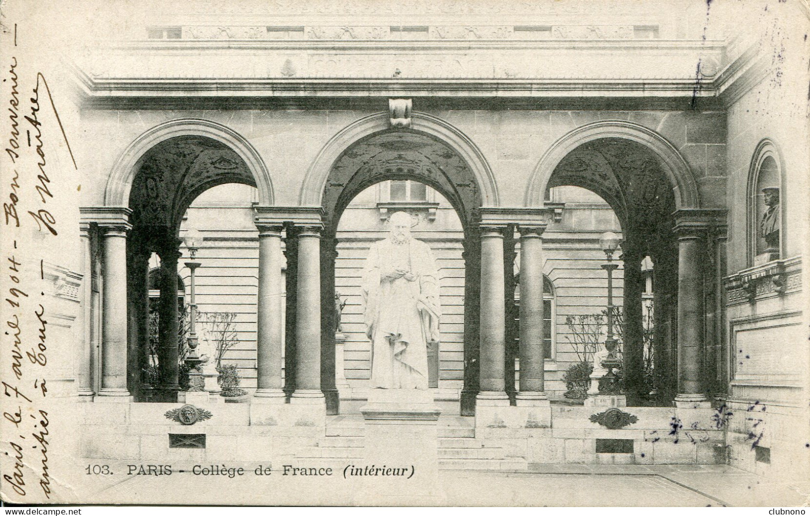 CPA - PARIS - COLLEGE DE FRANCE (INTERIEUR) - Sonstige Sehenswürdigkeiten