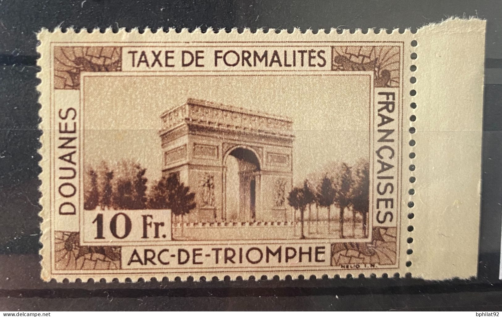 !!! FRANCE, DOUANES N°16, HÉLIOGRAPHIE ﹡﹡ - Stamps