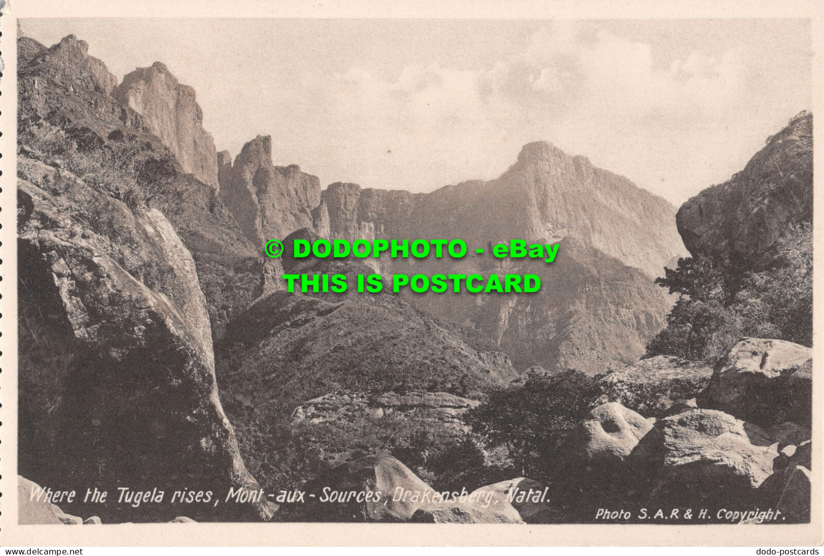 R519668 Natal. Where The Tugela Rises. Mont Aux Sources. Drakensberg. The Newman - World