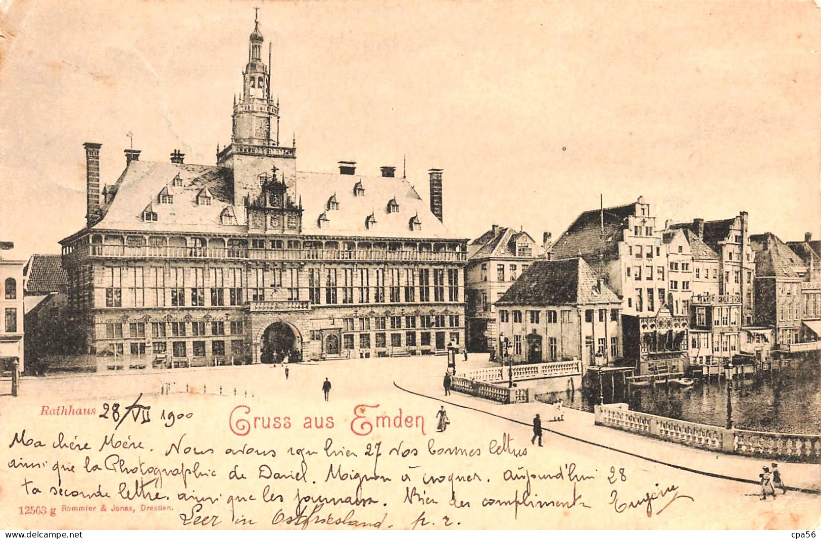 GRUSS Aus EMDEN - Rathaus 1900 - Emden