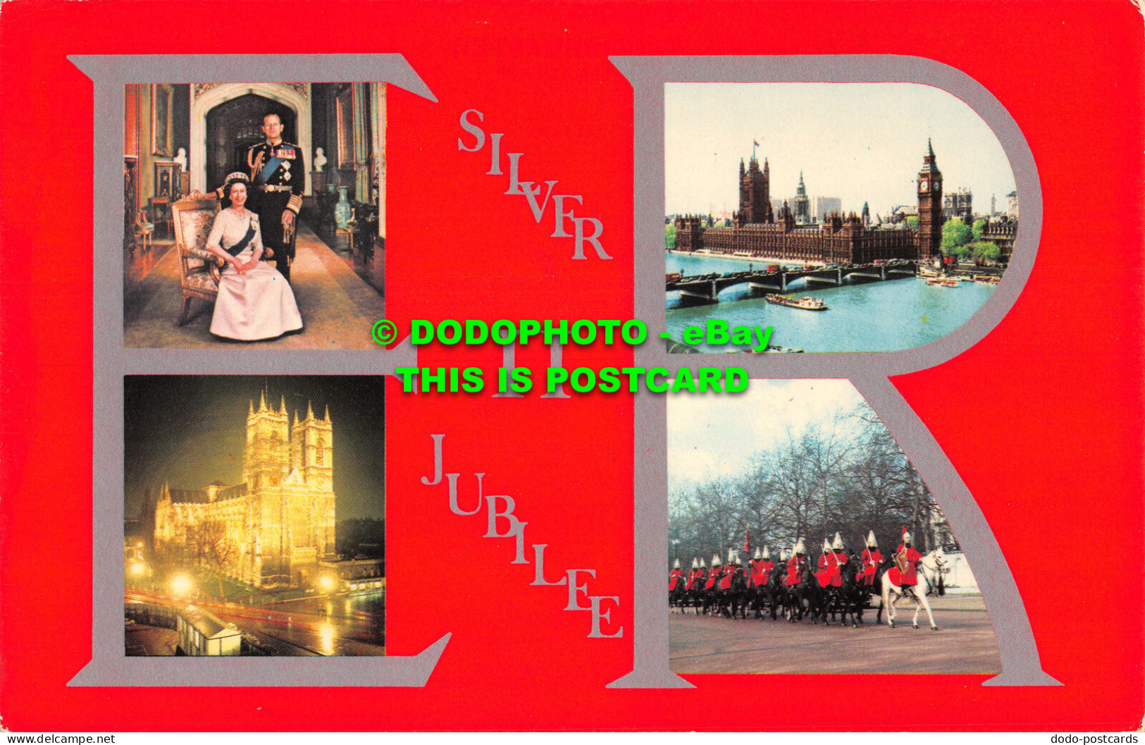 R519434 Silver II Jubilee. London. Westminster Abbey. Life Guards In The Mall. P - Autres & Non Classés