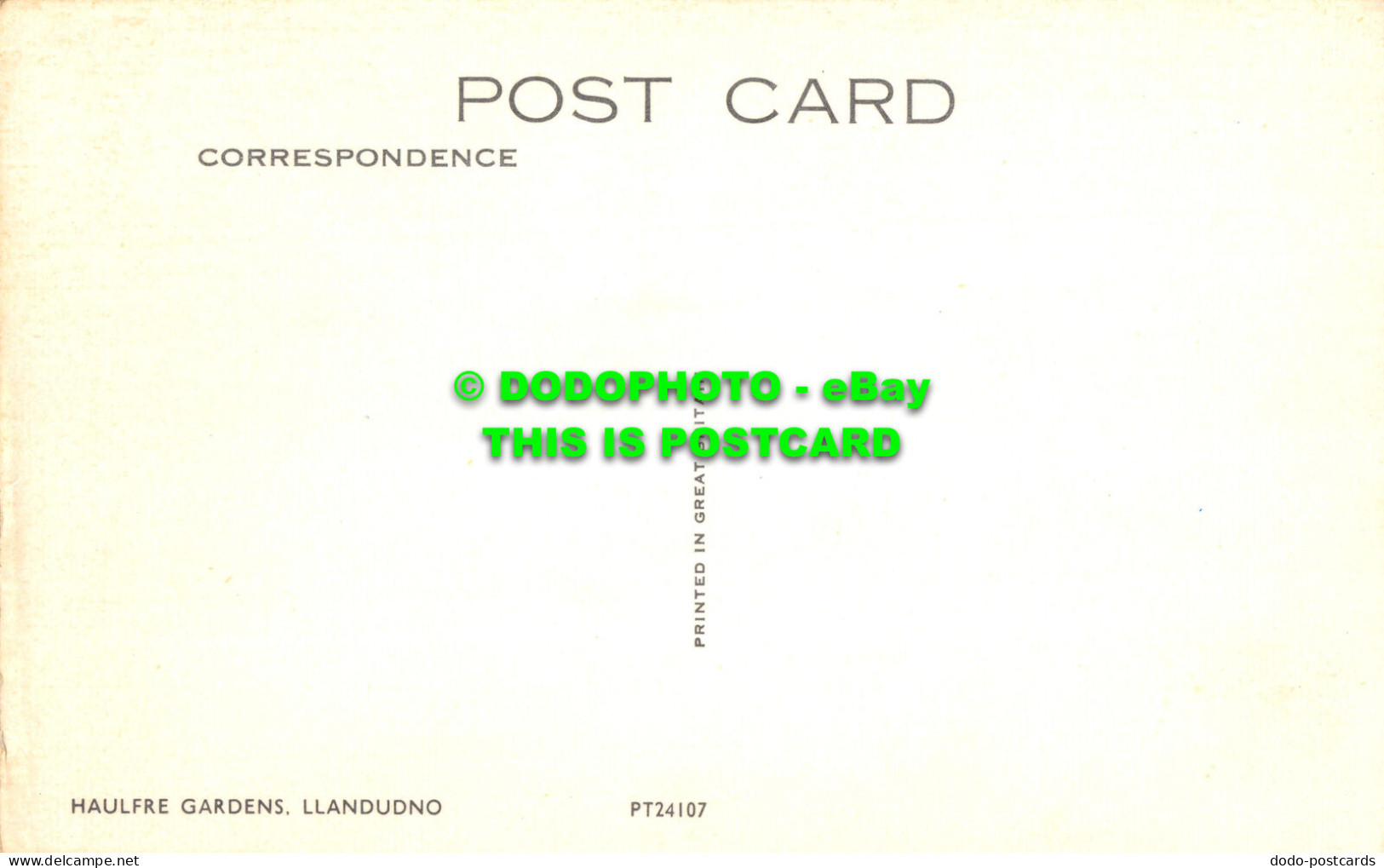 R519677 Llandudno. Haulfre Gardens. Postcard - World