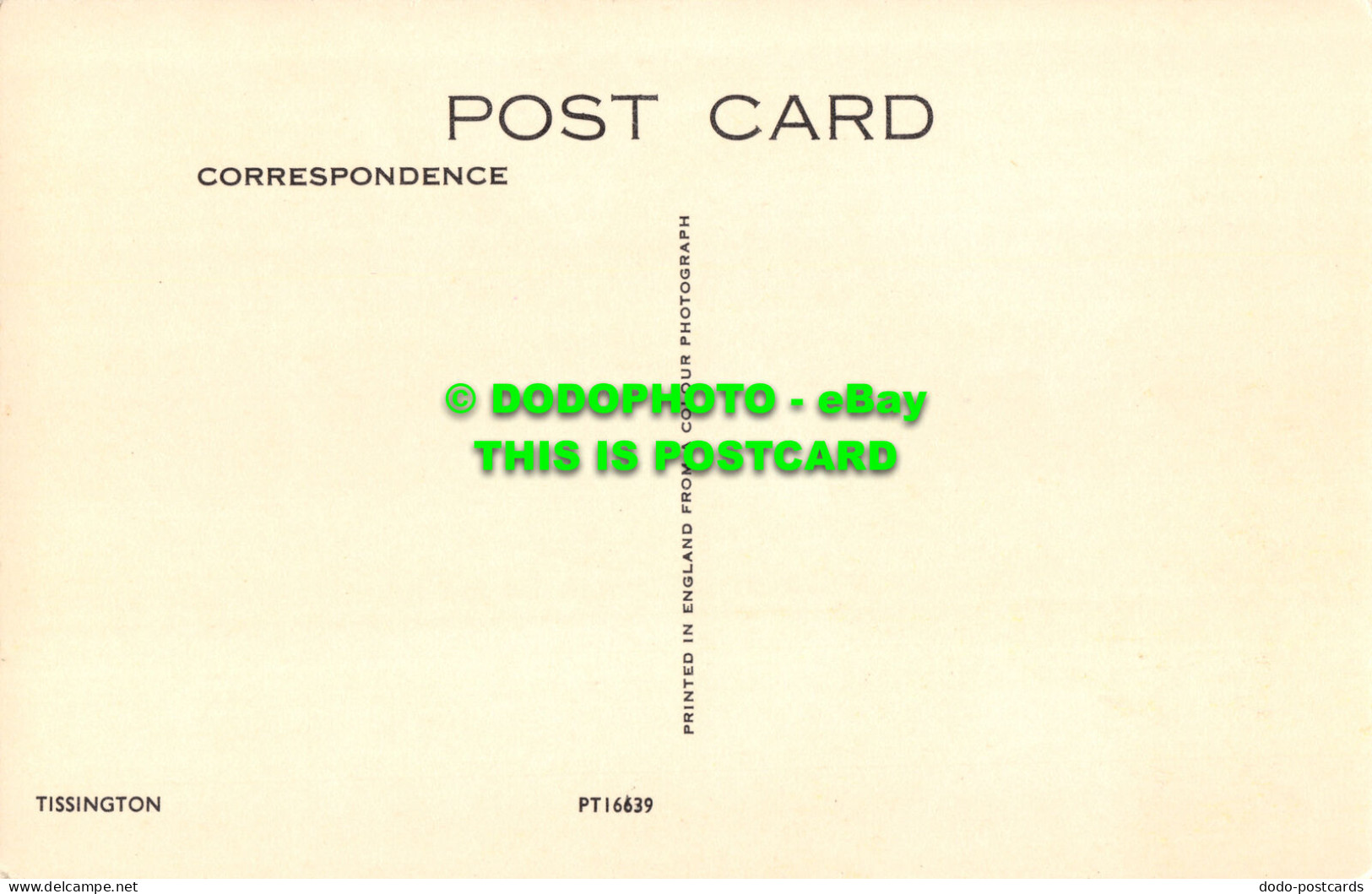 R519442 Tissington. Postcard - World