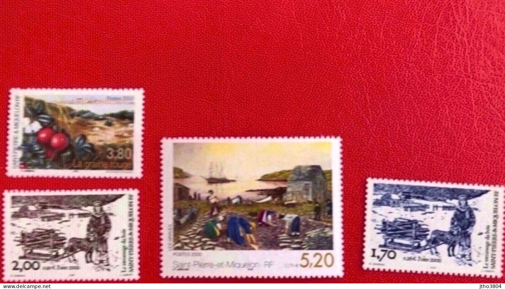 SAINT PIERRE ET MIQUELON SPM 2001  - 4 V Neuf MNH ** Tableau YT 709 710 711 712 Faciale 1,94 € Cote 6,65 € - Nuevos