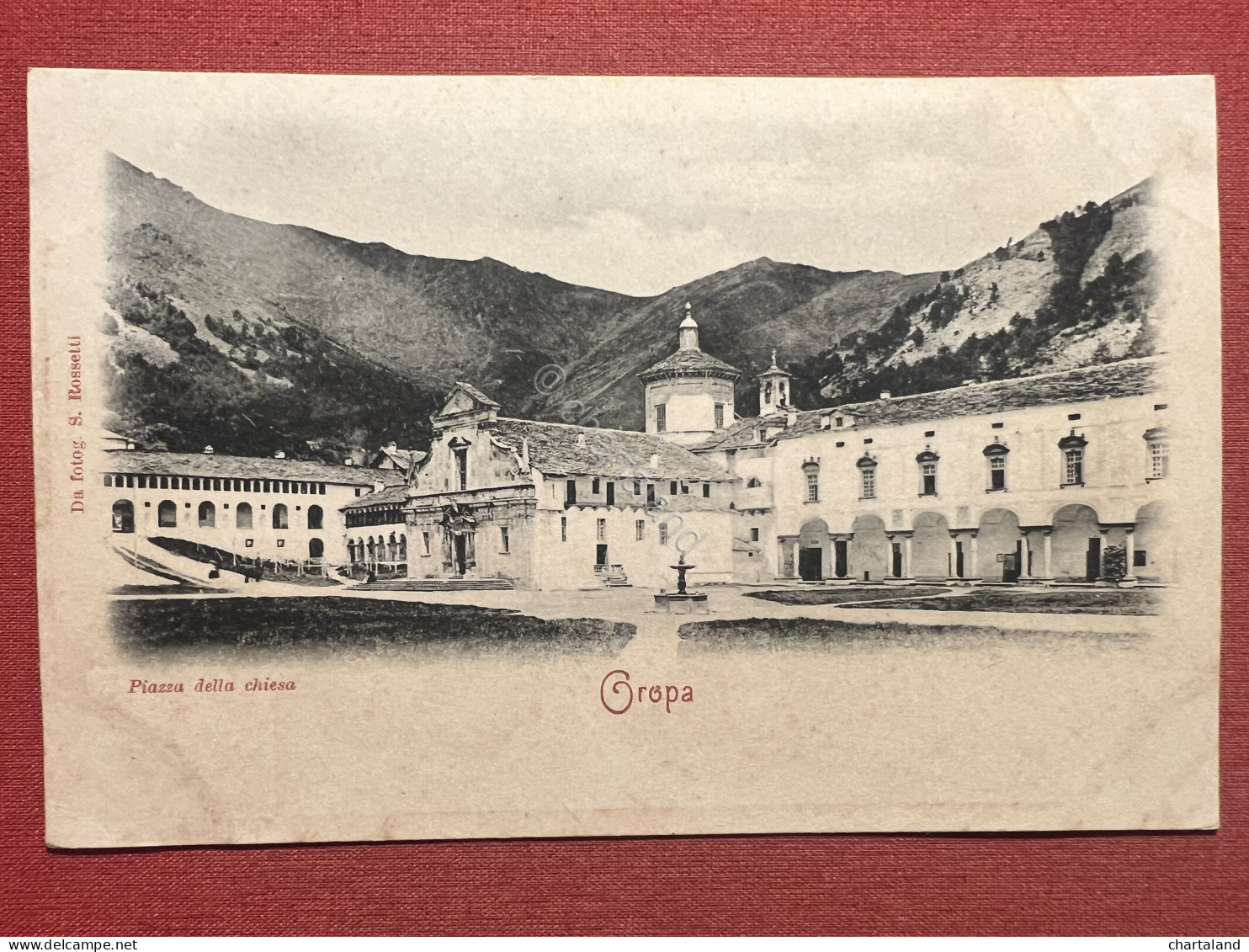 Cartolina - Oropa ( Biella ) - Piazza Della Chiesa - 1900 Ca. - Biella