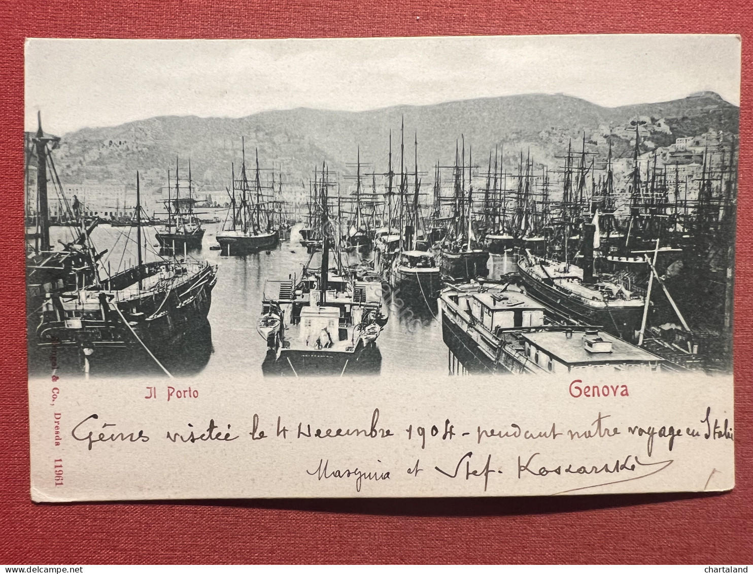 Cartolina - Genova - Il Porto - 1904 - Genova (Genoa)