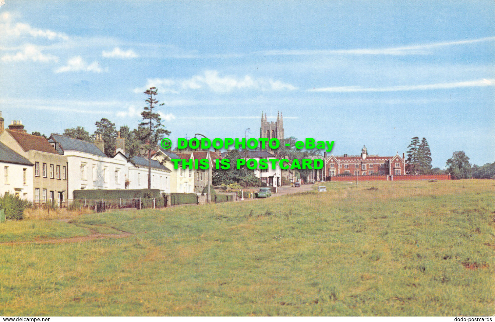 R519697 Long Melford. The Green. Postcard - World