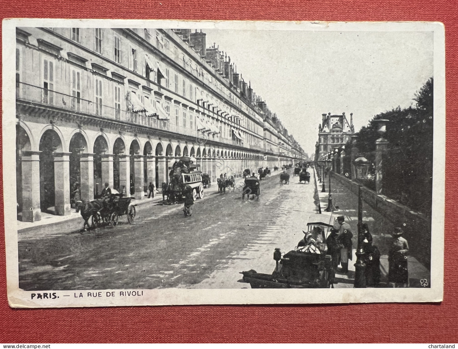 Cartolina - Paris - La Rue De Rivoli - 1900 Ca. - Zonder Classificatie