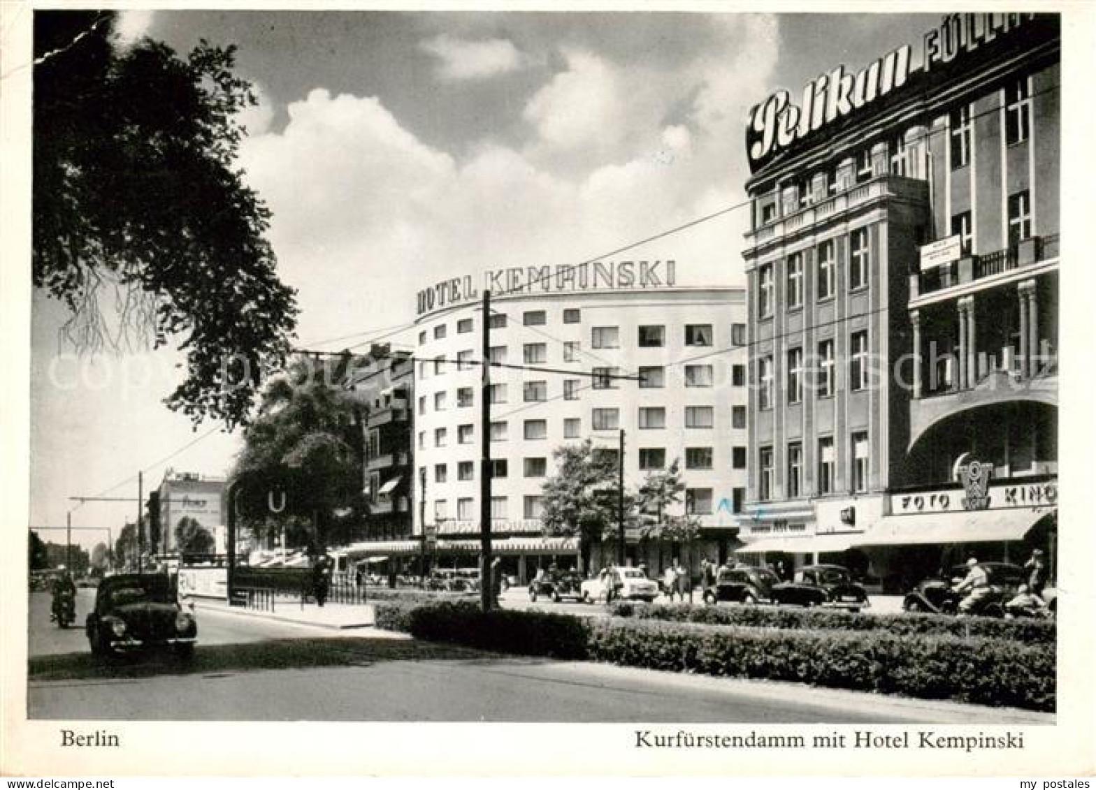 73852321 Berlin Kurfuerstendamm Mit Hotel Kempinski Berlin - Altri & Non Classificati