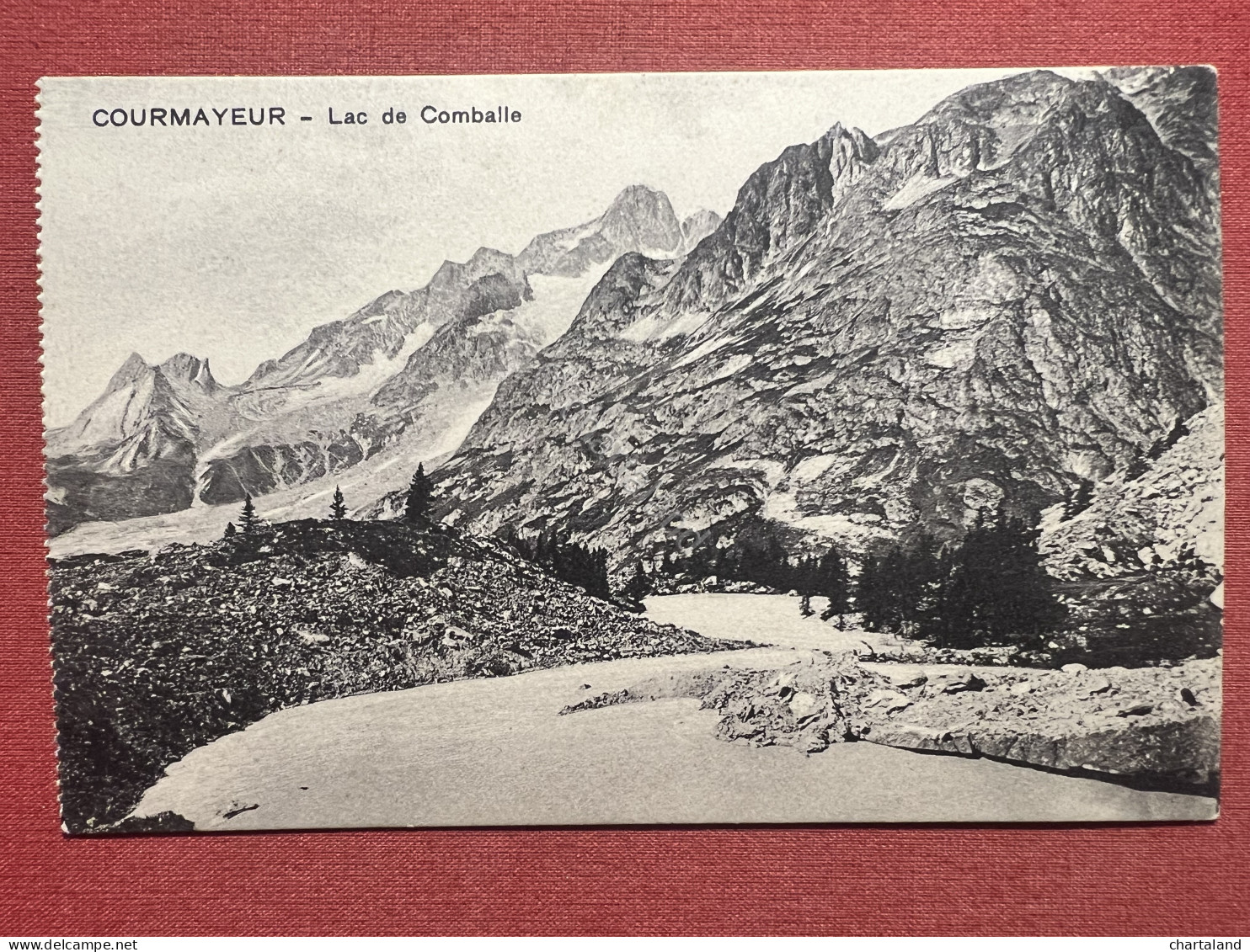 Cartolina - Courmayeur ( Valle D'Aosta ) - Lac De Combal - 1920 Ca. - Autres & Non Classés