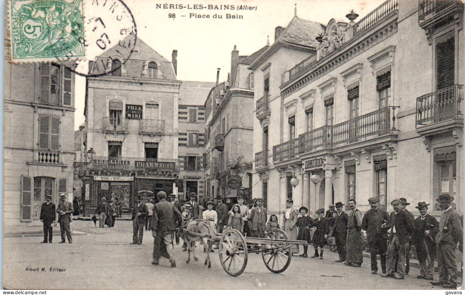 03 NERIS-les-BAINS - Place Du Bain - Neris Les Bains