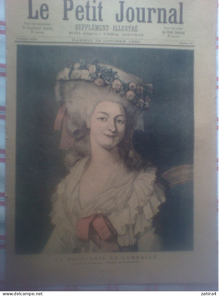 Petit Journal 99 Princesse De Lamballe Rioult Musée Versailles Siège De Lille 1792 Mélingue Musée Lille Partition Godard - Revistas - Antes 1900