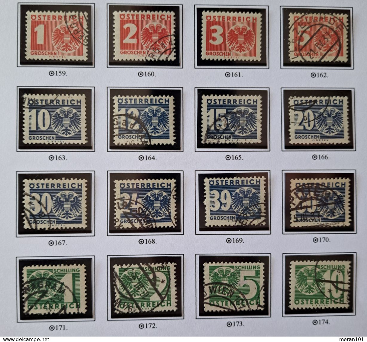 Österreich Porto 1935, Mi 159-74 Gestempelt - Taxe